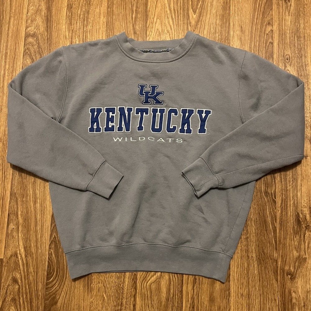 Vintage‎ 90s Kentucky Wildcats Sweatshirt Adult Small Gray Colosseum Athletics